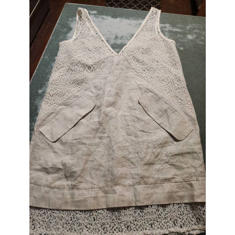 Rachel Comey Flame Lace and Linen Dress sz 2 - Picture 3 of 5